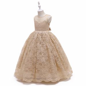 Vestido <span class=keywords><strong>de</strong></span> niña <span class=keywords><strong>de</strong></span> las flores Desfile Hermoso Floral Venta al por mayor Sin espalda <span class=keywords><strong>Adolescentes</strong></span> Niños Casual Bordado <span class=keywords><strong>de</strong></span> lujo Vestidos formales - Product Image 3