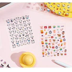 Autocollants mignons et plats pour ongles - Décalcomanies pour ongles à thème de personnages d'anime et de dessins animés pour la décoration de stylos et d'ongles, accessoires DIY <span class=keywords><strong>Kawaii</strong></span> pour ongles - Product Image 2