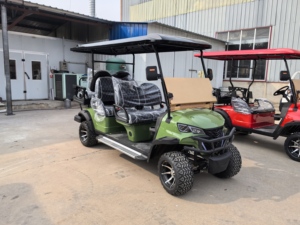 Carrello da Golf Elettrico a Sei Posti con Batteria al Litio 60V, Vendita Calda, Certificato CE, Capacità di Salita 20-25 Gradi - Product Image 3
