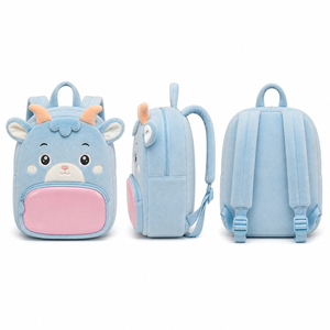 Fashionable Realistic Stuffed Animal Sheep Plush <strong>Backpack</strong> for Kids Customize Cartoon Fursuit School Shoulder Bag - Product Image 2
