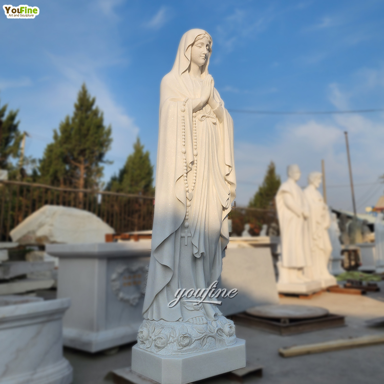 即日納品！大理石風 聖母マリア像 彫像 彫刻高さ 約29cm