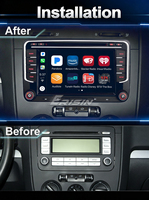 Lecteur DVD de voiture Android 16 Erisin ES9135V 7 pouces pour VW Magotan Passat plateforme PQ 2003-2015, CarPlay sans fil, DSP, 8 Go, 128 Go