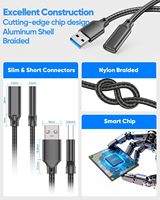 Cable Adaptador OTG USB 3.0 de 10 Gbps, Tipo A Macho a Tipo C Hembra, 10 Gbps
