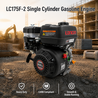 Moteur à essence LC175F-2 conforme CARB, robuste, 4 temps OHV, puissant pour compacteur de plaques, découpeuse à béton, compresseur d'air