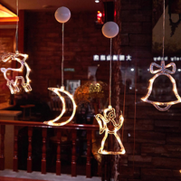 Luz Decorativa Navideña con Motivo de Reno 2D y Copo de Nieve, para Decoración Navideña, Venta Directa de Fábrica