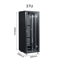Communication de commutateur de serveur armoire de surveillance rack d'équipement armoire réseau verticale 6u 9u 12u 37u 42u