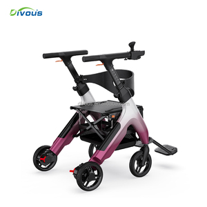 Trending Products 2026 Hot Multifunctional 4 in 1 Adult Folding Electric <b>Walker</b> <b>Rollator</b> With Seat Electric Wheelchair - Product Image 5