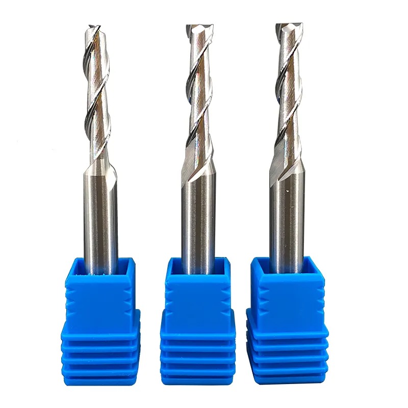 Jr135 công cụ cắt CNC máy công cụ rắn Carbide 2F phẳng End Mill cho gỗ Composite