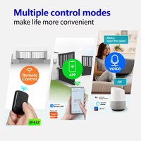 Tuya WIFI Interrupteur intelligent 433 MHz, récepteur de télécommande universel pour porte de garage, contrôleur multimarque à c