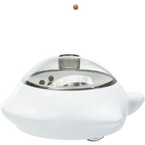 Dispensador de comida para mascotas Snack Popper 21 x 10 x 12 cm, blanco, para perros y gatos - Product Image 6