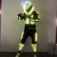Costumes de scène LED de haute qualité pour robot, soirée dansante, boîte de nuit, performance, polyester, unisexe
