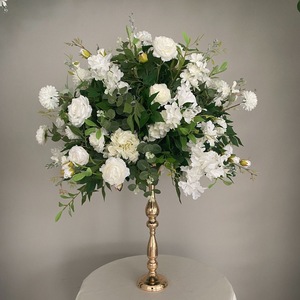 Casamento personalizado suprimentos flor arco Artificial branco verde flor arco para o fundo do partido decoração - Product Image 6