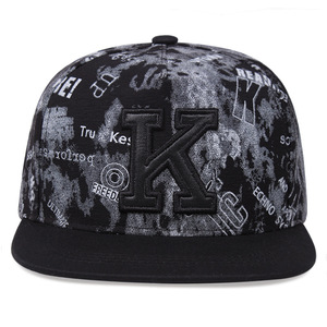 Mũ bóng chày snapback chữ K bán chạy nhất, phong cách hip hop, vành phẳng, điều chỉnh được, bán buôn trực tiếp từ nhà máy - Product Image 6