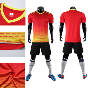 Maillots de football respirants texturés cool personnalisés <span class=keywords><strong>Maillot</strong></span> de football <span class=keywords><strong>Tanzanie</strong></span> Costumes de football - Product Image 4