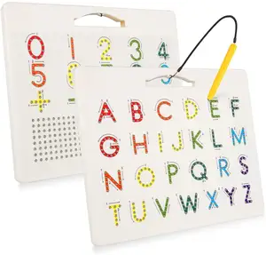 Children's magnetic letter and number tracing board children's magnetic drawing board alphabet letters