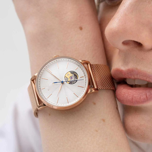 36MM Women Automatic Open Heart-Peacock <b>Watch</b> ,Skeleton Mechanical <b>Watch</b> Powered by Miyota 9029 Movement - Product Image 4