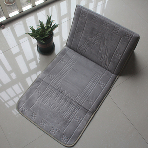 Tapis de prière personnalisé, persan, couleurs unies, plusieurs tailles, tapis de prière musulman avec support dorsal - Product Image 3