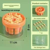 Grand moule à glace rectangulaire en plastique de qualité alimentaire, écologique, pour faire soi-même des glaçons, compatible avec le congélateur