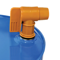 Fût en acier de 55 gallons, 200L, 220L, baril métallique avec robinet en plastique pour fût en acier fermé de 200 à 220 litres