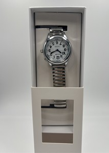 Đức Mens món quà bạc nói chuyện xem với ngày lớn đồng hồ báo thức khiếm thị maujoy - Product Image 6