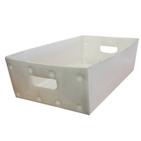 Boîte d'emballage d'outils en plastique ondulé PP de taille personnalisée Coroplast Corflute Bac de rangement fourre-tout