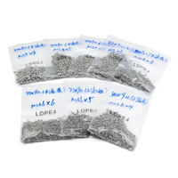 Vis de précision micro en acier inoxydable SS304, vis micro métrique SS316L, conforme RoHS DIN912 pour les dispositifs électroniques et médicaux européens