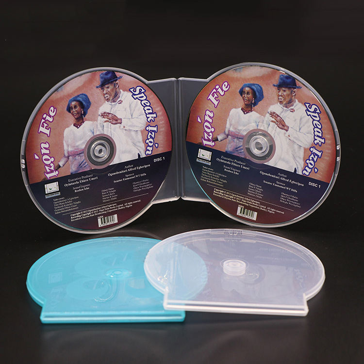 N02A: 12cm-Boîtier de CD Shell-Double disque-Pas de trou pour accrocher