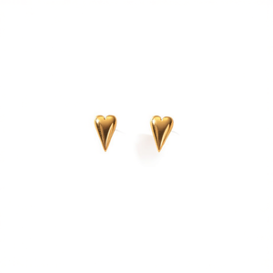 Boucles d'oreilles romantiques en forme de cœur, plaquées or PVD, en acier inoxydable 316L, durables et résistantes, bijoux pour femmes, cadeau - Product Image 2