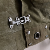 Veste de travail MZN en toile de denim sergé personnalisée, effet vieilli, avec fermeture éclair, crochet de pont, patchwork, style vintage, type marin ou pompier