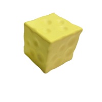 Bestseller Jouet Squishy en PU à Rebond Lent, Réaliste, en Forme de Pain Hawaïen Carré, Doux et Compressible
