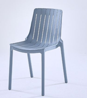 Chaises de jardin empilables nordiques modernes en plastique PP pour hôtel, restaurant, salle à manger, salon, terrasse, balcon, café