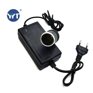 Conversor de cigarro de carro 24w ac para dc, adaptador de energia com soquete de 110-240v para 12v ac/dc para sistema de gps de carro, barbeador de carro, etc.