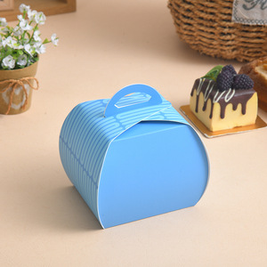 Caja Redonda Portátil Desechable de Papel para Hornear, para Empacar Alimentos, Pasteles en Rodajas y Galletas - Product Image 3