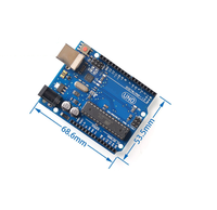La versión oficial de la placa de desarrollo de la UNO-R3 es compatible con el módulo de microcontrolador ATmega328P.