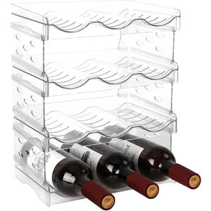 Casier à vin amovible Offre Spéciale pour garde-manger de cuisine armoire en plastique bouteille d'eau réfrigérateur organisateur pour armoires et <span class=keywords><strong>casiers</strong></span> - Product Image 4