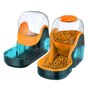 Offre Spéciale chat Chien boire d'eau de grande capacité bol d'eau pour animaux de compagnie ensemble d'alimentation automatique pour animaux de compagnie <span class=keywords><strong>à</strong></span> alimentation lente avec 3.8L STOCKAGE - Product Image 1