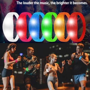 Fabrieksgroothandel siliconen LED armband DMX-besturing afstandsbediening LED armband - Product Image 4