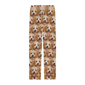 Pantaloni lunghi in pigiama di alta qualità per gli uomini sciolti per dormire con caratteristiche termiche in tessuto a maglia stampa per la casa su richiesta - Product Image 4