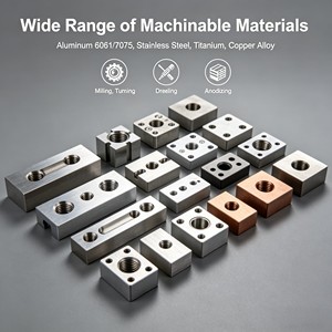 Service d'usinage CNC, usinage sur mesure pour pièces de voiliers, aluminium, acier inoxydable, usinage de glissières de précision personnalisé - Product Image 1