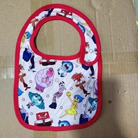 Bavoirs pour bébé en bambou doux et lavable, personnalisables en gros, avec motifs de dessins animés imprimés, bouton-pression, bambou doux imprimé sur mesure