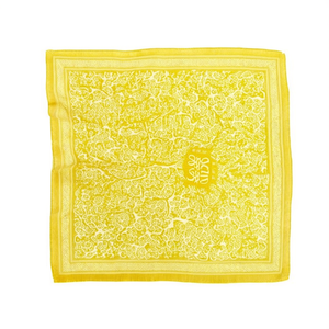 Foulard carré en soie Angelina motif petite branche d'arbre 70x70 cm, accessoire de mode multifonctionnel pour femme - Product Image 1