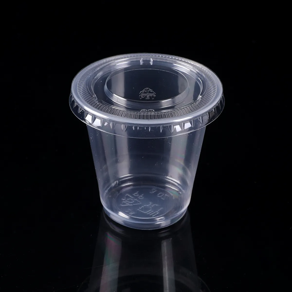 Hot Selling Plastic Container Cups Disposable Transparent Cylinder Packaging Cups for Sauce