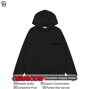 Felpa con cappuccio in pile da uomo con Logo personalizzato felpa con cappuccio Ultra morbida con maniche lunghe top abiti da uomo con tasche - Product Image 3