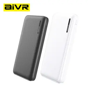 AiVR Y113内置USB/Micro/Type-C电缆便携式充电器快速充电20000毫安手机便携式电源组