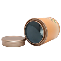 Boîtes rondes en métal pour thé et café avec logo personnalisé