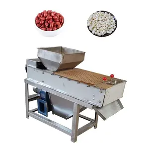 Máquina peladora de piel de cacahuete seca de acero inoxidable, máquina de eliminación de piel roja de avellanas