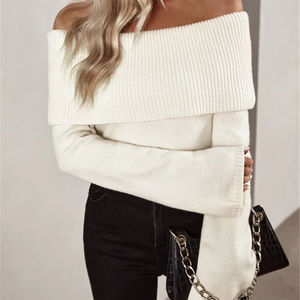 Nuevo suéter de moda Casual para mujer suéter de manga larga de punto para mujer - Product Image 1