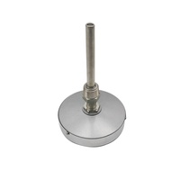 Jauge de pression stérile aseptique de qualité sanitaire SS304 SS316L avec couvercle à cadran 75mm pour les boissons