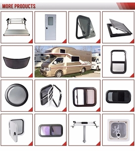Vente directe d'usine : fenêtre de camping-car en aluminium à ouverture par le haut, avec <span class=keywords><strong>isolation</strong></span> thermique et dessus en acrylique courbé, pour conversion de fourgon <span class=keywords><strong>aménagé</strong></span> - Product Image 6