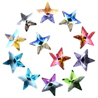 Nouveaux strass en cristal pentagramme étoilé haut de gamme pour la décoration d'ongles, robes de mariée, chaussures, sacs et accessoires DIY